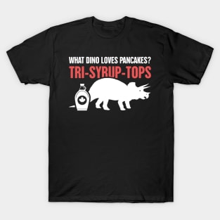 Tri-Syrup-Tops | Funny Triceratops Dinosaur T-Shirt